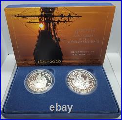 400th Anniversary of the Mayflower Silver Proof Coin and Medal Set