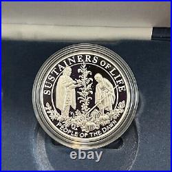 400th Anniversary of the Mayflower Voyage Silver Proof Coin & Medal Set Box COA