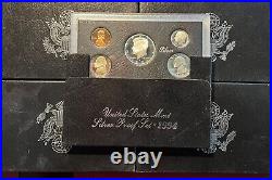 (5) 1994 US Mint Premier Silver Proof Set 90% Silver 5 Coins Unc Original Box