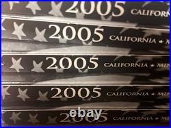 (5)2005 SILVER PROOF SET + 1 SILVER 2004 TOM EDISON($ 60 t oz) 5 t OZ SILVER