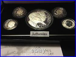 5 Coin Set 2015 W W P S S March of Dimes Reverse Clad Silver Proof Dollar DM5+
