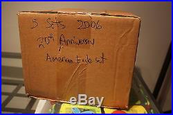 5 sets of 2006 20th Anniversary 3-Coin Silver American Eagle Set Sealed Unopened