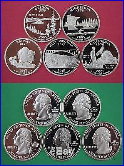 50 Silver State Quarters Set 1999 2000 2001 2002 2003 2004 2005 2006 2007 2008