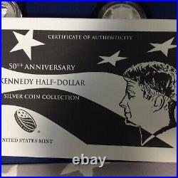 50th. Anniversary Kennedy Half Dollar Silver Coin Collection