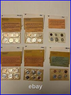 (6) 1960s US Silver Proof Sets