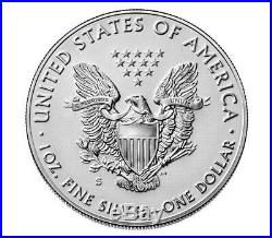 6x American Silver Eagles 2019 ENHANCED REVERSE Proof S Dollars. 999 Ounce 19XE