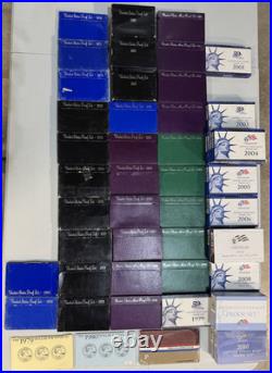 78 US Proof Sets 1968-2010 Bulk Lot Complete Original Mint Packaging Collection