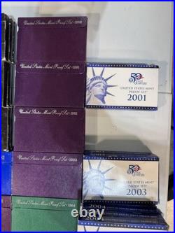 78 US Proof Sets 1968-2010 Bulk Lot Complete Original Mint Packaging Collection