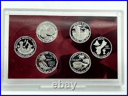 8 Pce Lot US Mint Silver Proof Sets WithBox and COA