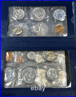 8 US 90% Silver Coins Proof Sets 1956 1963 in Original Plastic Whitman Holder