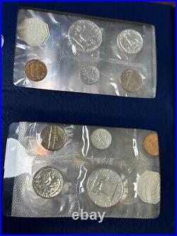 8 US 90% Silver Coins Proof Sets 1956 1963 in Original Plastic Whitman Holder