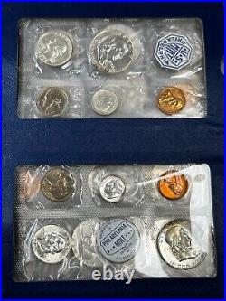 8 US 90% Silver Coins Proof Sets 1956 1963 in Original Plastic Whitman Holder