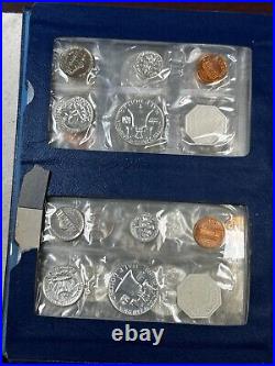 8 US 90% Silver Coins Proof Sets 1956 1963 in Original Plastic Whitman Holder