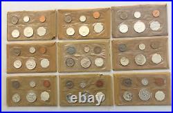 9 U. S. Treasury Mint Proof Sets 1957 1964 original envelopes with OGP #3