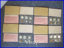90% SILVER US MINT PROOF SET(4) 1962 5 COIN CELLO FLAT PACK withORIG ENVELOPE/CARD