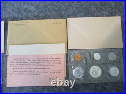 90% SILVER US MINT PROOF SET(4) 1962 5 COIN CELLO FLAT PACK withORIG ENVELOPE/CARD