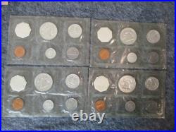 90% SILVER US MINT PROOF SET(4) 1962 5 COIN CELLO FLAT PACK withORIG ENVELOPE/CARD
