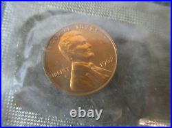 90% SILVER US MINT PROOF SET(4) 1962 5 COIN CELLO FLAT PACK withORIG ENVELOPE/CARD