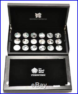 A Celebration of Britain Complete Set of 18 x Silver Proof £5 2009 2010