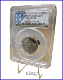 Alaskan (Denali) 2 Coin Proof Set withCOA (. 999 Silver & 24Kt Gold Inlay/edging)