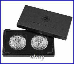 American Eagle 2021 One Ounce Silver Reverse Proof Two-Coin Set Designer Editio