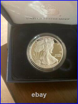 American Eagle Silver Proof Coins Set of 5 Each 1oz pure Silver Bullion. 5 oz