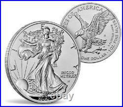 BOX IN HAND American Eagle 2021 One Ounce Silver Reverse Proof Two-Coin Set
