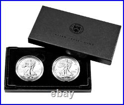 BUY! 1-2021 American Eagle One Ounce Silver Reverse Proof'Two'-Coin Set (21XJ)