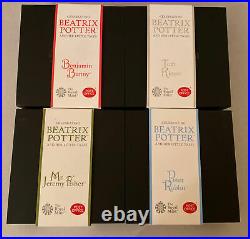 Beatrix Potter Complete 2017 Silver Proof 50p Coins Full Set + COA Royal Mint