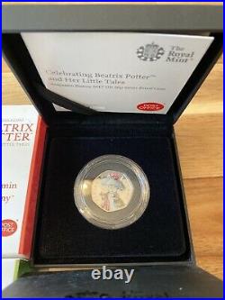 Beatrix Potter Complete 2017 Silver Proof 50p Coins Full Set + COA Royal Mint