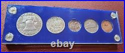 Beautiful 1953 U. S. Mint Silver Proof Set (5) Coins in Capital Holder