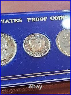 Beautiful 1953 U. S. Mint Silver Proof Set (5) Coins in Capital Holder