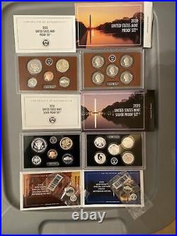 Beautiful US Mint 2020 Silver and Clad Proof Sets With Proof & Reverse W Nickels