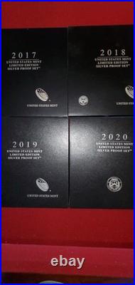 COMPLETE US MINT SILVER PROOF LIMITED EDITION-(12 Sets) 2012- 2014 2016- 2024