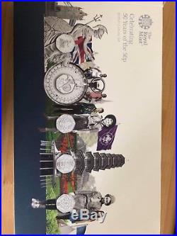 Celebrating 50 Years Of The 50p 2019 Silver Proof Coin set, Kew gardens