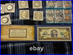Coin Collection Proof & Uncirculated Sets Pennies Nickels Quarters Dollars