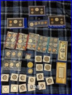 Coin Collection Proof & Uncirculated Sets Pennies Nickels Quarters Dollars