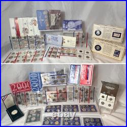 Coin Collection Proof & Uncirculated Sets Pennies Nickels Quarters Silver Dollar Coin Collection Proof & Uncirculated Sets Pennies Nickels Quarters Silver Dollar