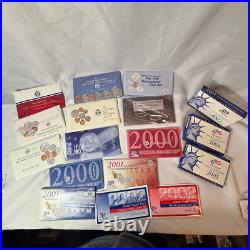 Coin Collection Proof & Uncirculated Sets Pennies Nickels Quarters Silver Dollar Coin Collection Proof & Uncirculated Sets Pennies Nickels Quarters Silver Dollar