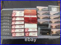 Complete Collection of 32 Silver Proof Coin Sets