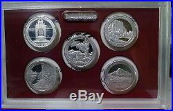 Complete set of America the Beautiful Quarters Silver Proof Sets 10 sets 2010-19