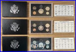 Consecutive Run 30 Silver Proof Sets 1992-2020. Key 2012 2020 2018 Reverse Set