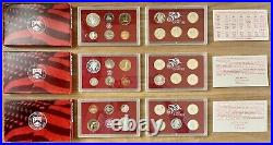 Consecutive Run 30 Silver Proof Sets 1992-2020. Key 2012 2020 2018 Reverse Set