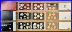 Consecutive Run 30 Silver Proof Sets 1992-2020. Key 2012 2020 2018 Reverse Set