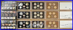 Consecutive Run 30 Silver Proof Sets 1992-2020. Key 2012 2020 2018 Reverse Set