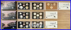 Consecutive Run 30 Silver Proof Sets 1992-2020. Key 2012 2020 2018 Reverse Set