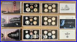 Consecutive Run 30 Silver Proof Sets 1992-2020. Key 2012 2020 2018 Reverse Set