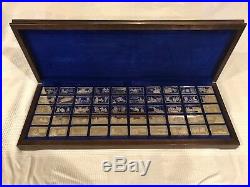 Danbury Mint United States 50 5000 Grains Silver Ingot Proof Set Wooden Case