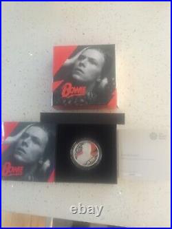 David Bowie UK 2020 1oz Silver Proof £2 Coin Royal Mint Ltd ONLY 8,000 LEP