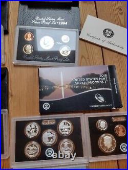 Estate Sale Coin Collection Lot Silver Proof Sets US Mint